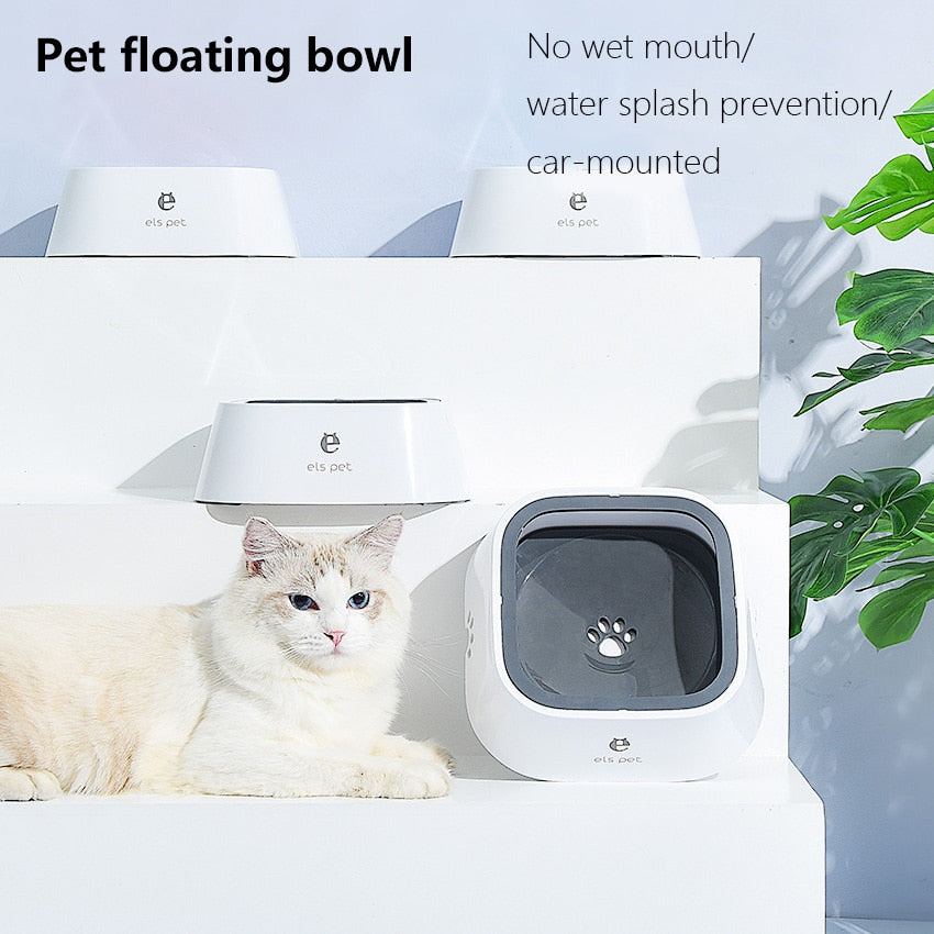 Floating Dog Water Bowl 1.5L for Splash-Free Travel