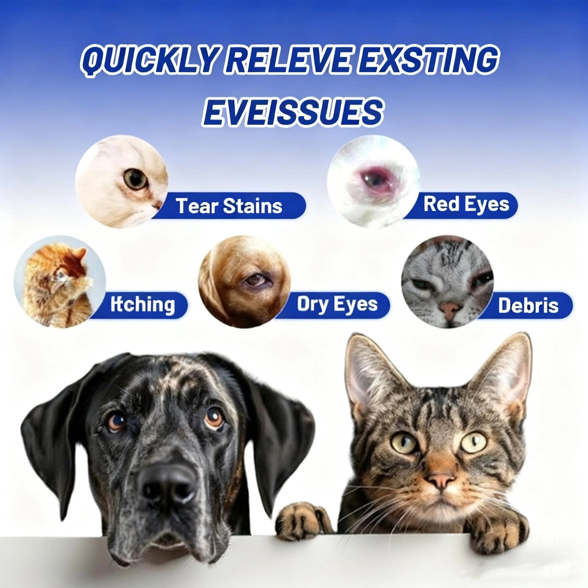 Dog Eye Drops for Gentle Dry, Red, Irritated Eye Relief