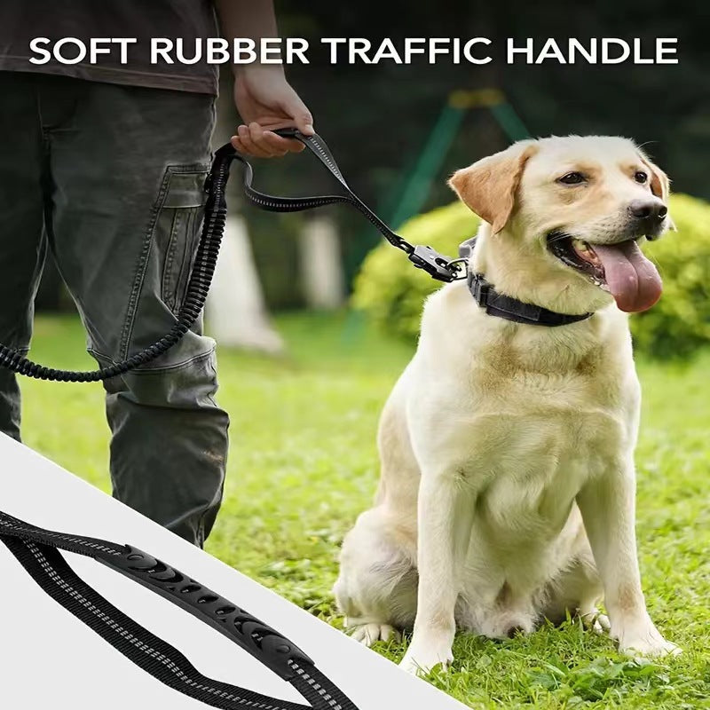 Dog Traction Rope Leash With Car Seat Belt Attachment