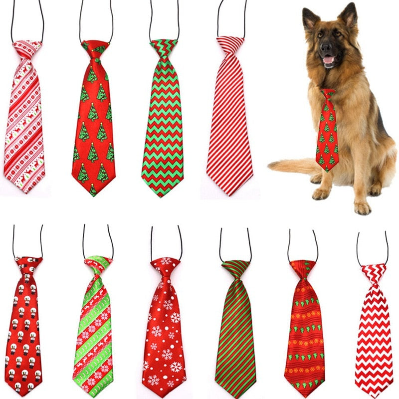 Adjustable Pet Bow Tie Collar for Festive Holiday Photos