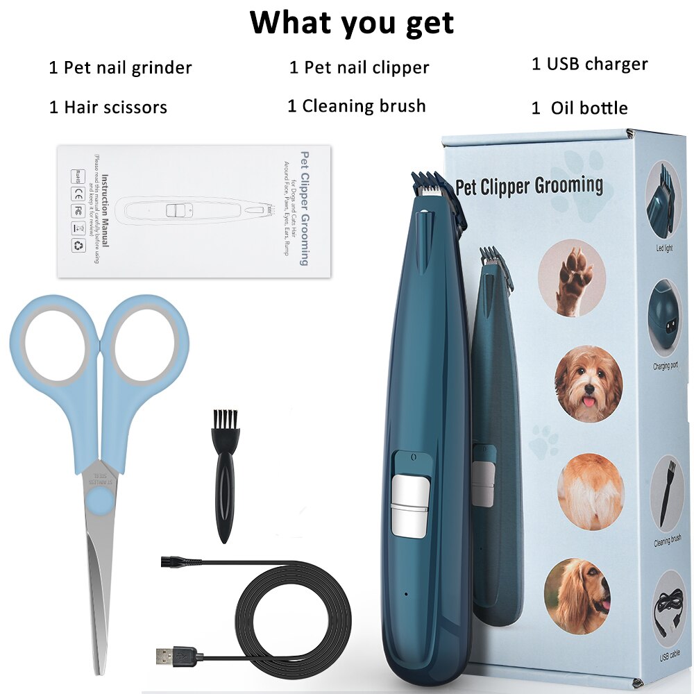 Pet Grooming Clippers for Precise Paw & Face Trims
