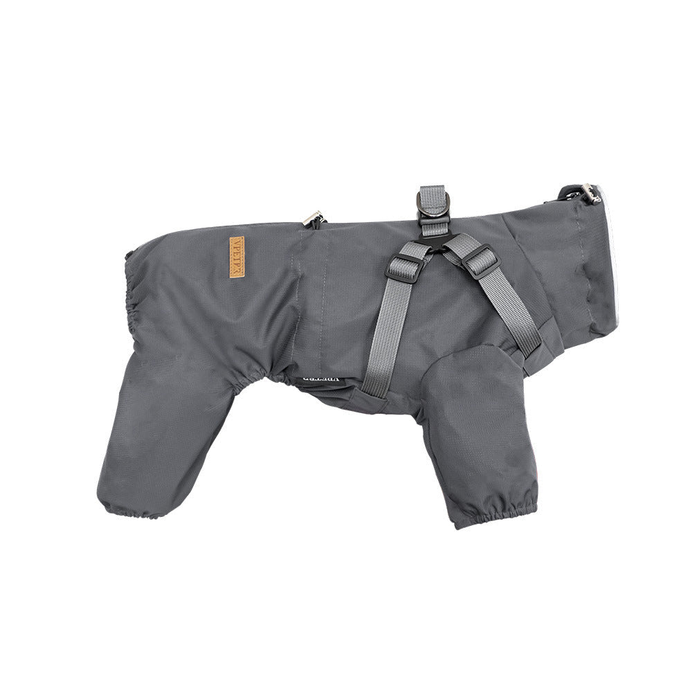 Dog Raincoat Poncho for Dry, Mud-Free Outdoor Walks