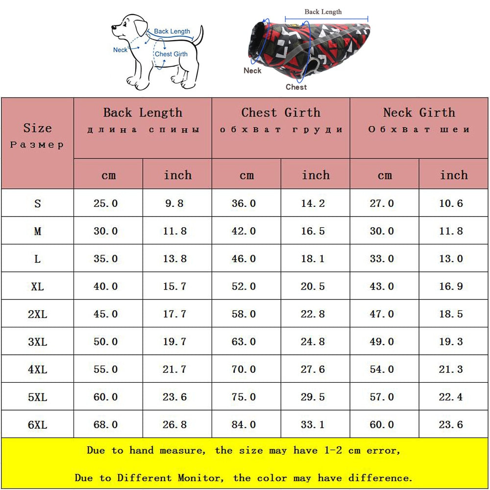 Large Breed Dog Coat | Waterproof Reflective Winter