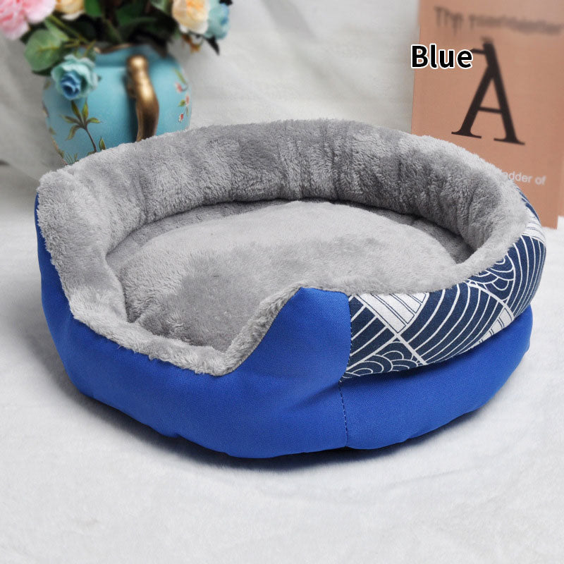 Dog Kennel Bed with Washable Cushion for Cozy Rest