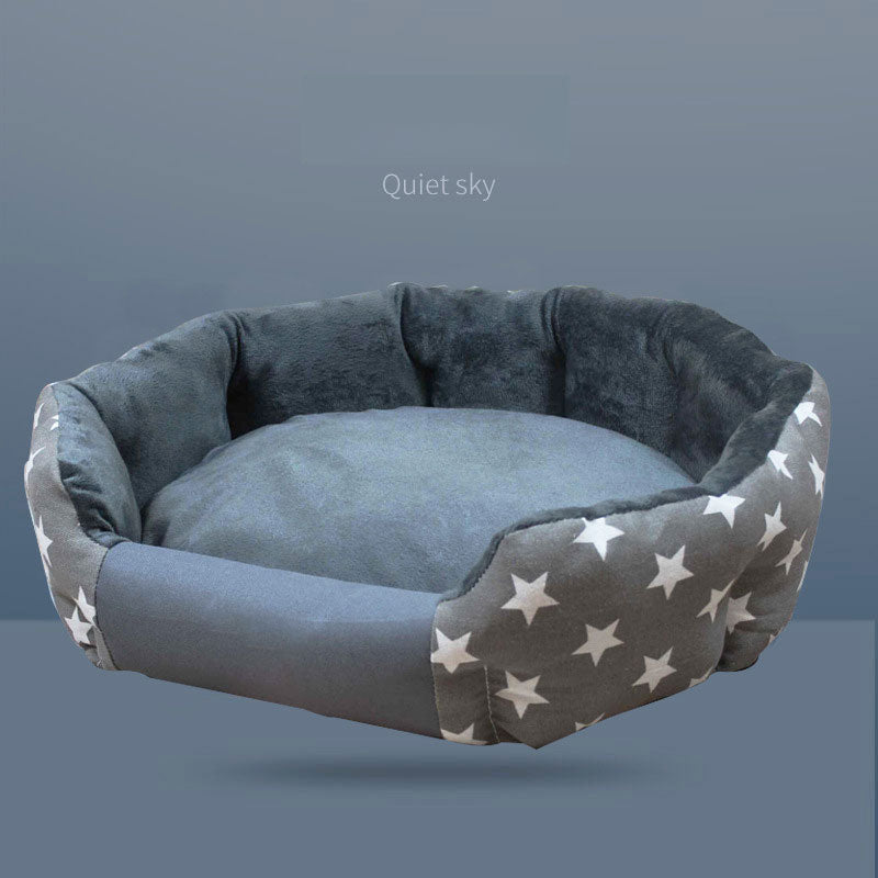 Dog Kennel Bed with Washable Cushion for Cozy Rest