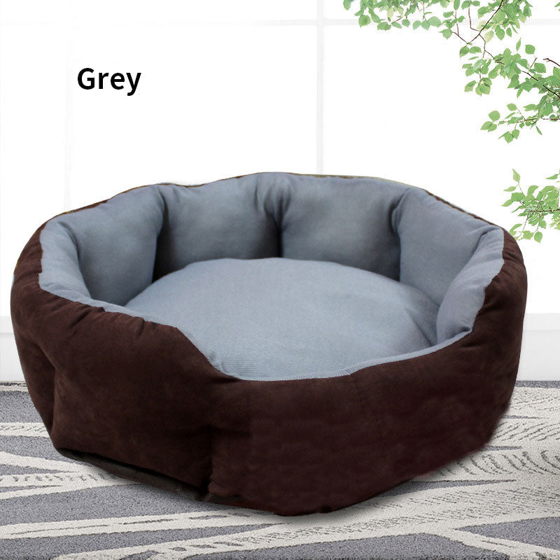 Dog Kennel Bed with Washable Cushion for Cozy Rest