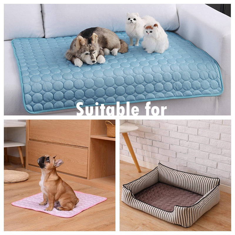 Dog Cooling Mat – Washable Summer Resting Pad for Pets