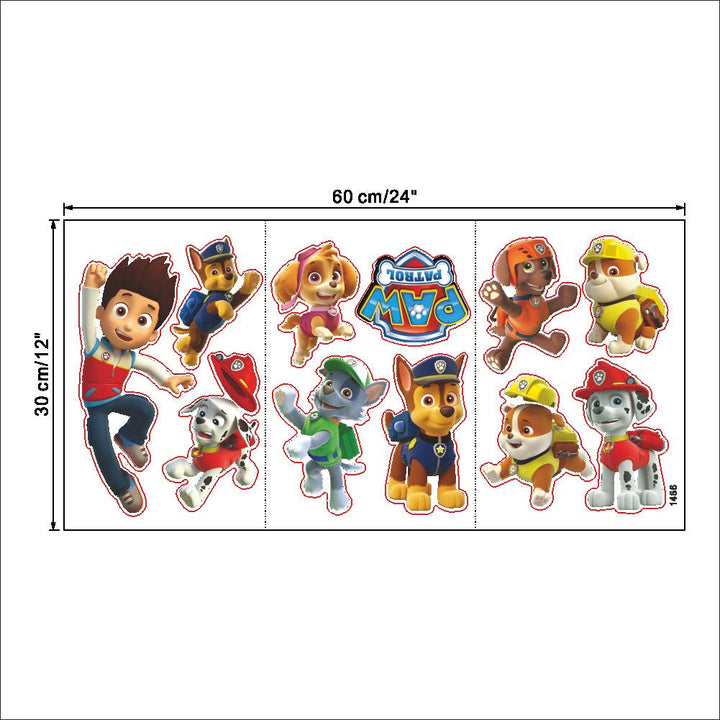PAW Patrol Wall Stickers for Colorful Kids’ Rooms