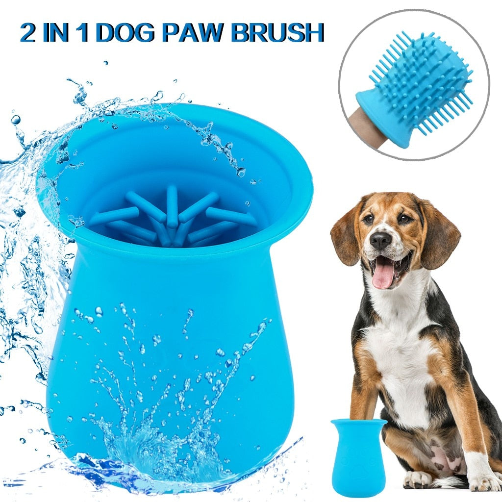 Dog Paw Cleaner Cup for Easy Mud-Free Floor Cleanup