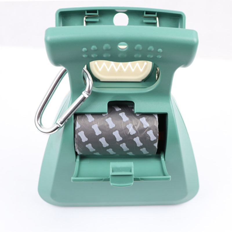 Portable Foldable Dog Poop Scooper With Waste Bag Roll