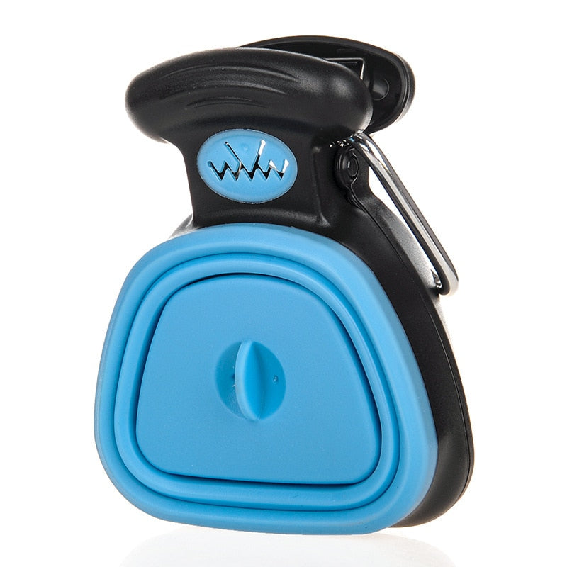 Portable Foldable Dog Poop Scooper With Waste Bag Roll