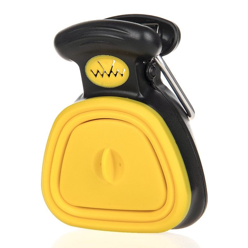 Portable Foldable Dog Poop Scooper With Waste Bag Roll