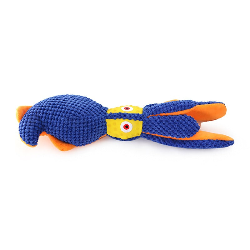 Interactive Plush Octopus Dog Toy for Tug and Fetch