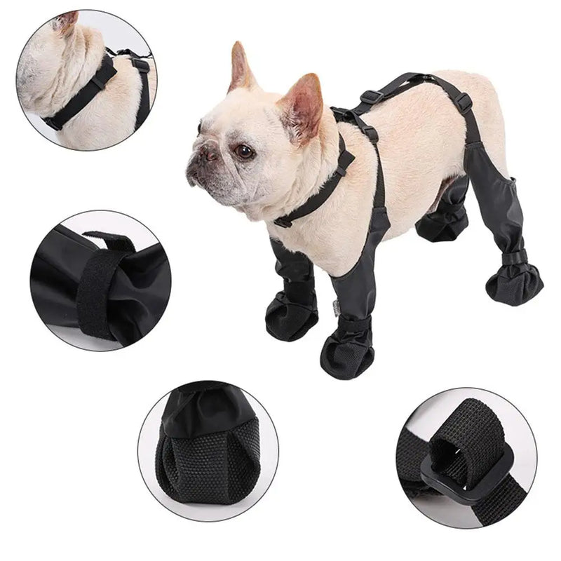 Dog Snow Booties: Waterproof Non-Slip Paw Protection