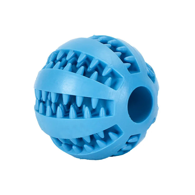 Interactive Dog Ball for Dental Cleaning & Treat Play