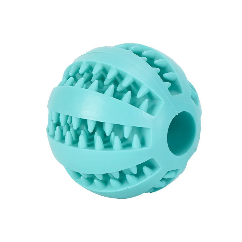 Interactive Dog Ball for Dental Cleaning & Treat Play