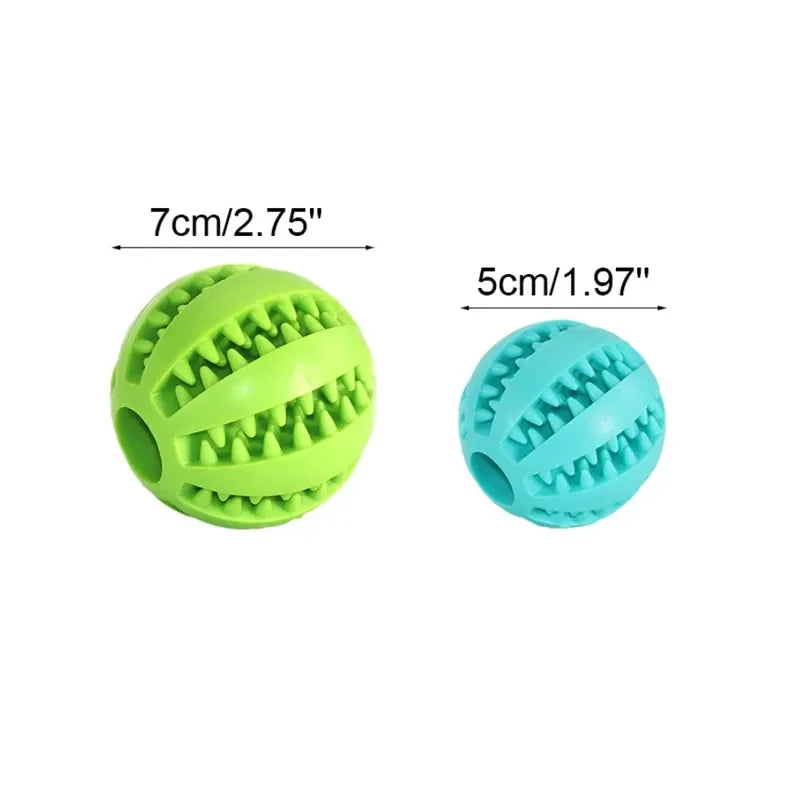 Interactive Dog Ball for Dental Cleaning & Treat Play