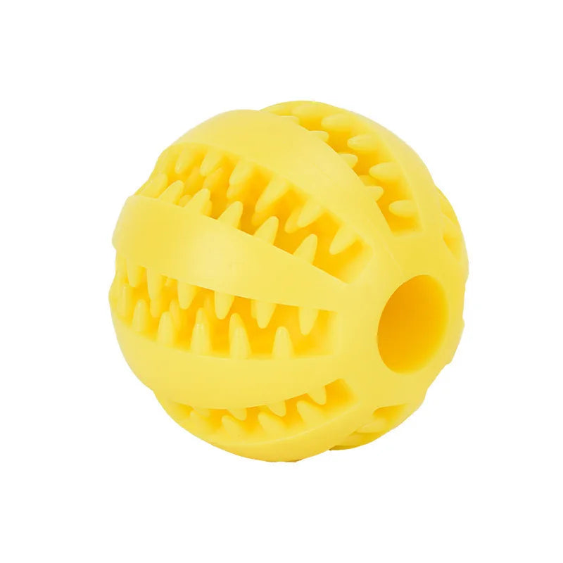 Interactive Dog Ball for Dental Cleaning & Treat Play
