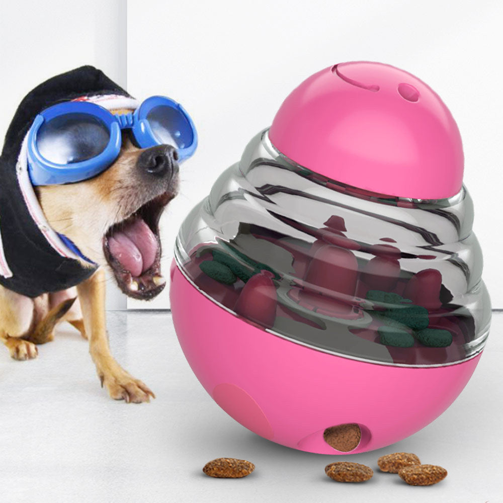Interactive Dog Food Ball for Slower, Engaging Meals