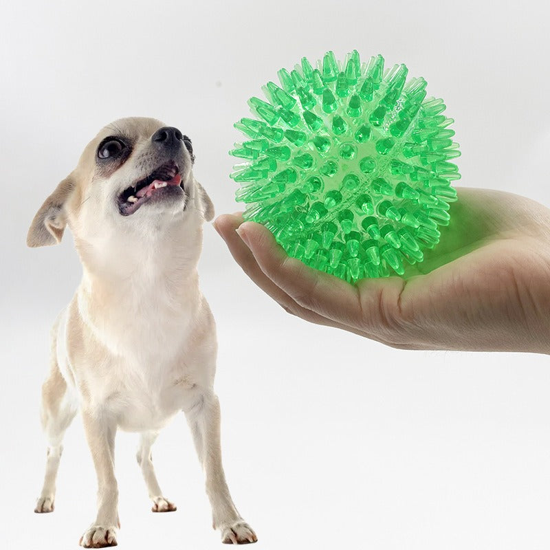 Spiked Ball Dog Toy for Medium Dogs Interactive Chew