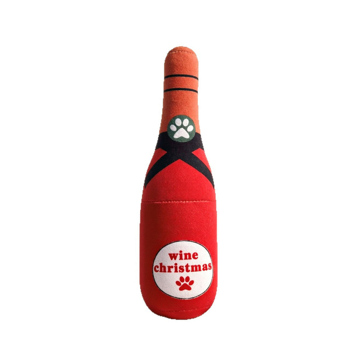 Dog Wine Bottle Plush Toy for Chew Play and Entertainment