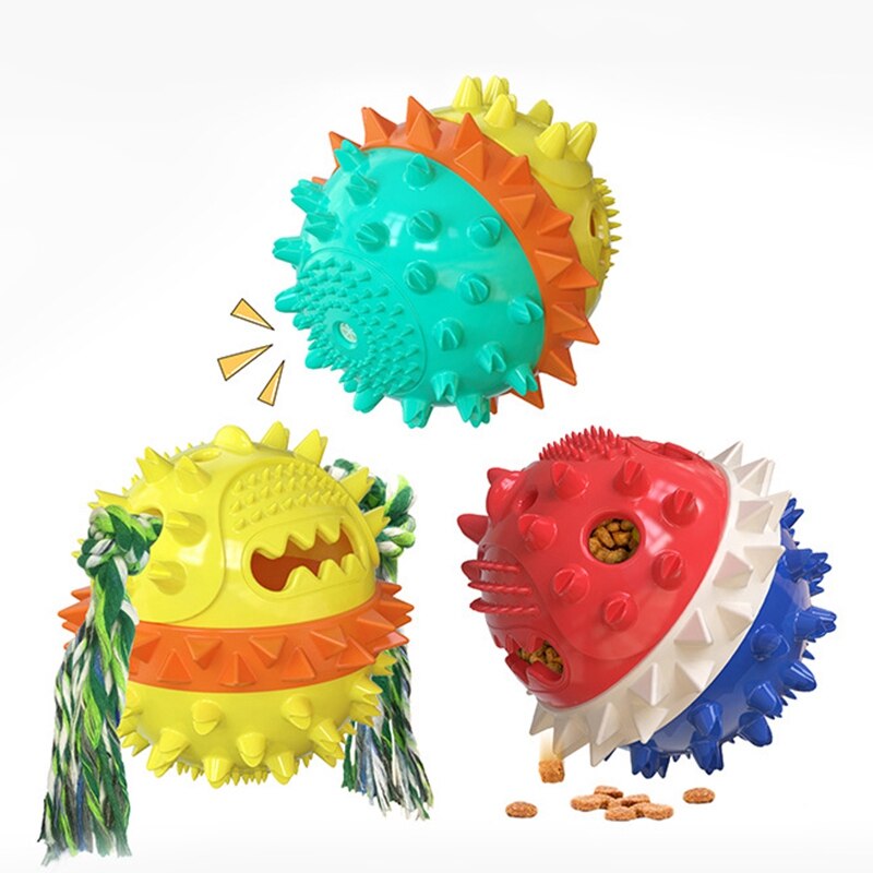 Interactive Dog Ball Toy for Treats and Water Play