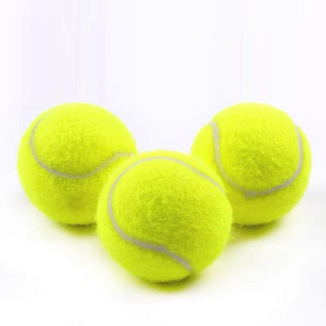 Rubber Dog Fetch Ball for Visible, Active Outdoor Play