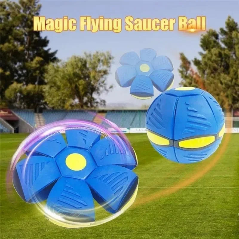 Light-Up Interactive Dog Toy: Ball & Flying Saucer