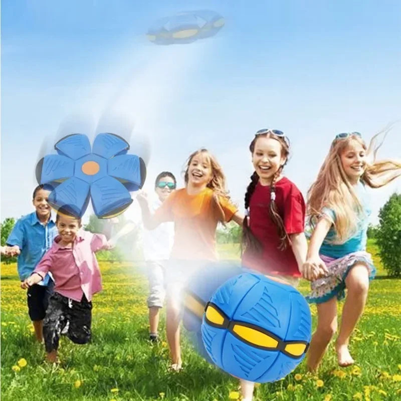 Light-Up Interactive Dog Toy: Ball & Flying Saucer