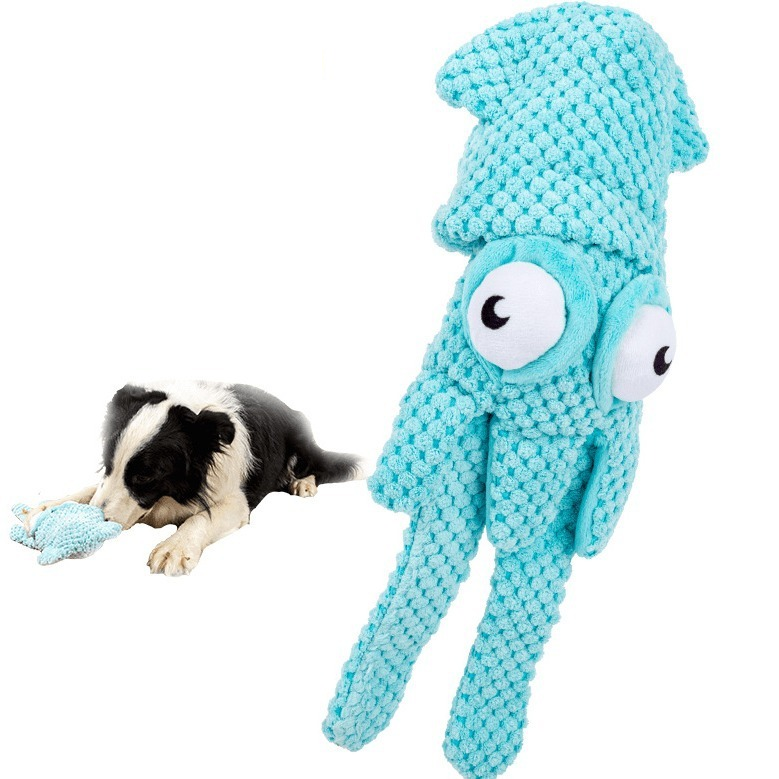 Squeaky Plush Dog Toy for Boredom Relief & Chew Play