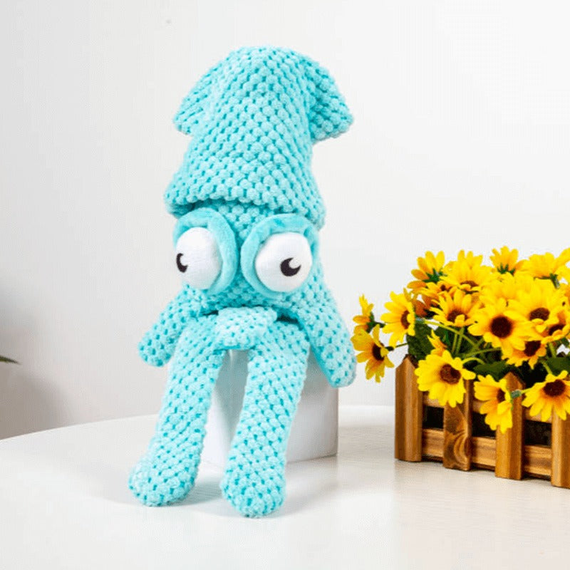 Squeaky Plush Dog Toy for Boredom Relief & Chew Play