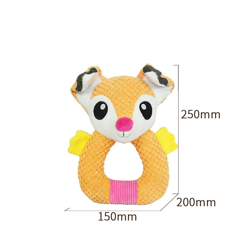Interactive Fox Dog Toy for Engaging Chew & Tug Play