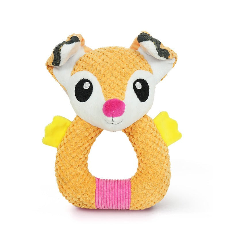 Interactive Fox Dog Toy for Engaging Chew & Tug Play