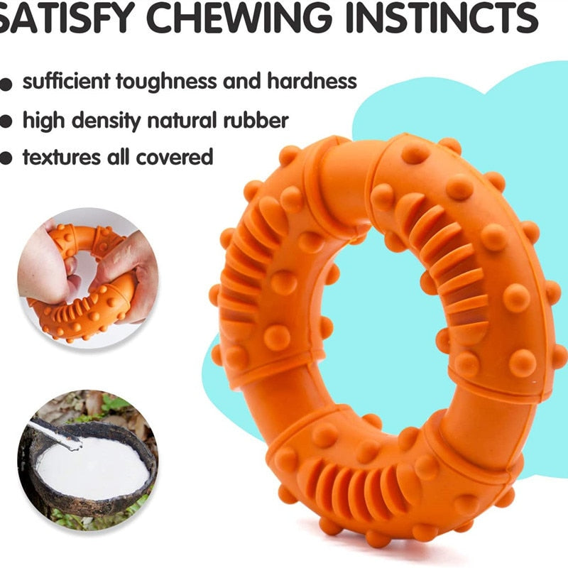 Dog Chew Ring for Dental Enrichment & Boredom Relief