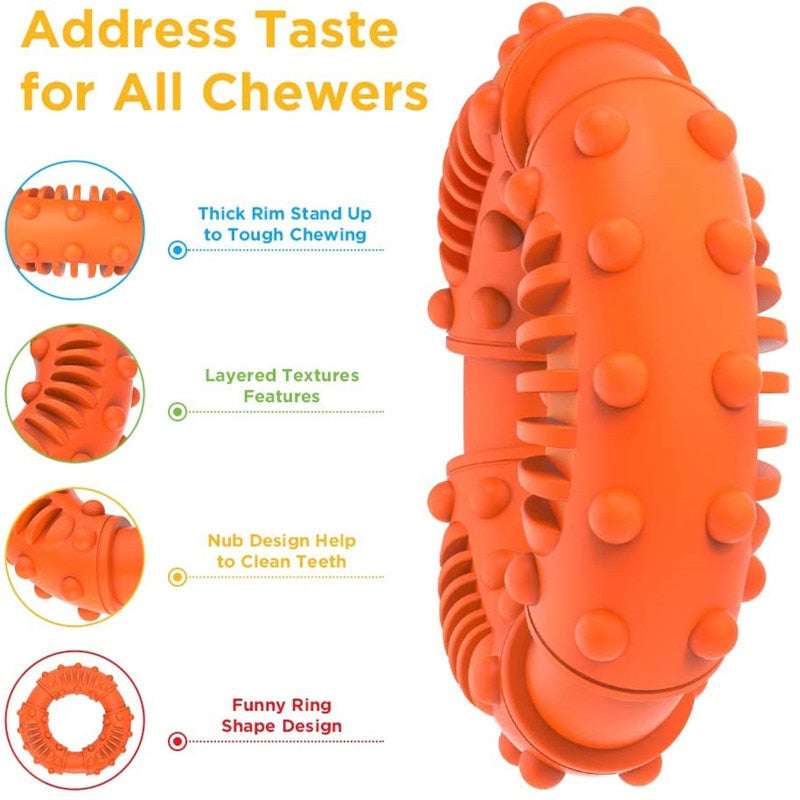 Dog Chew Ring for Dental Enrichment & Boredom Relief