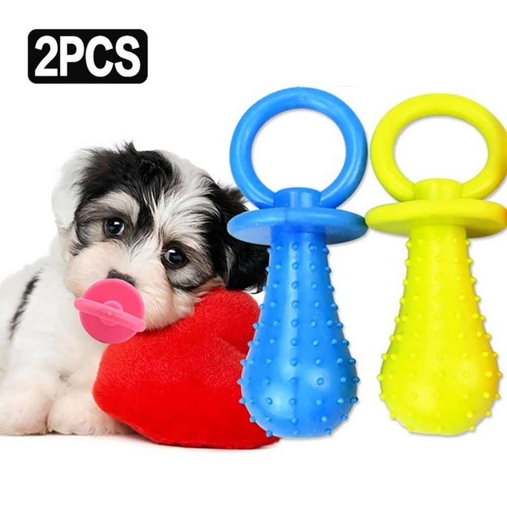 Rubber Dog Chew Toy for Teething & Interactive Play