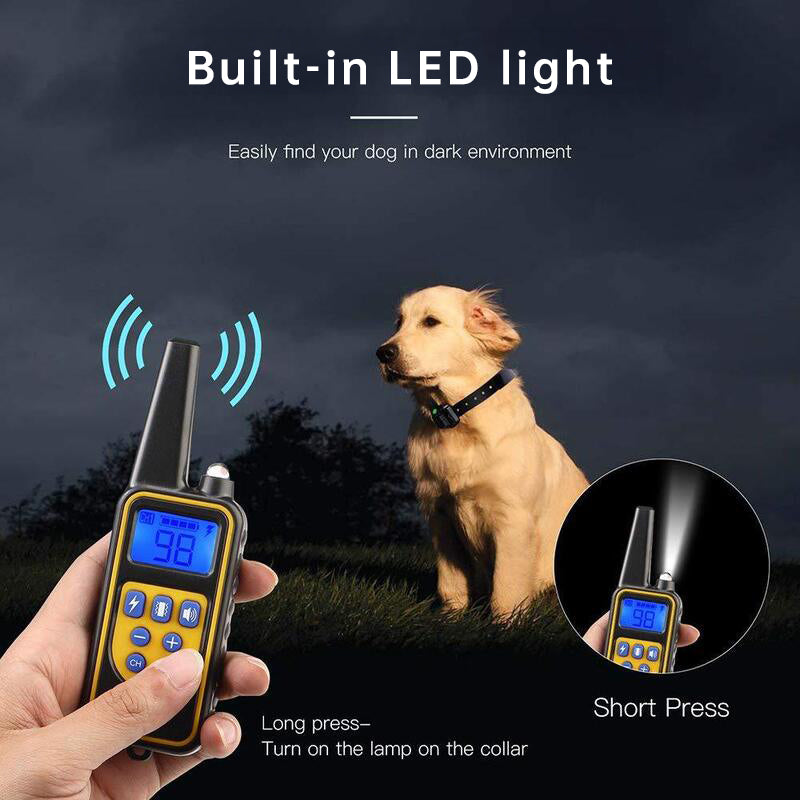 Dog Training Collar with 800m Remote for 3 Dogs