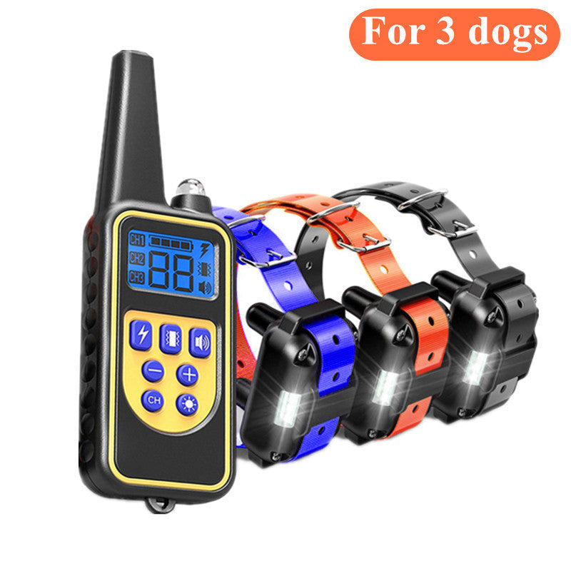 Dog Training Collar with 800m Remote for 3 Dogs