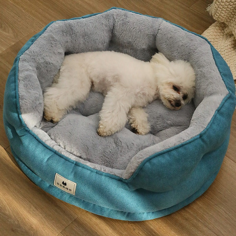 Small Dog Bed With Plush Warmth, Support & Cozy Nest