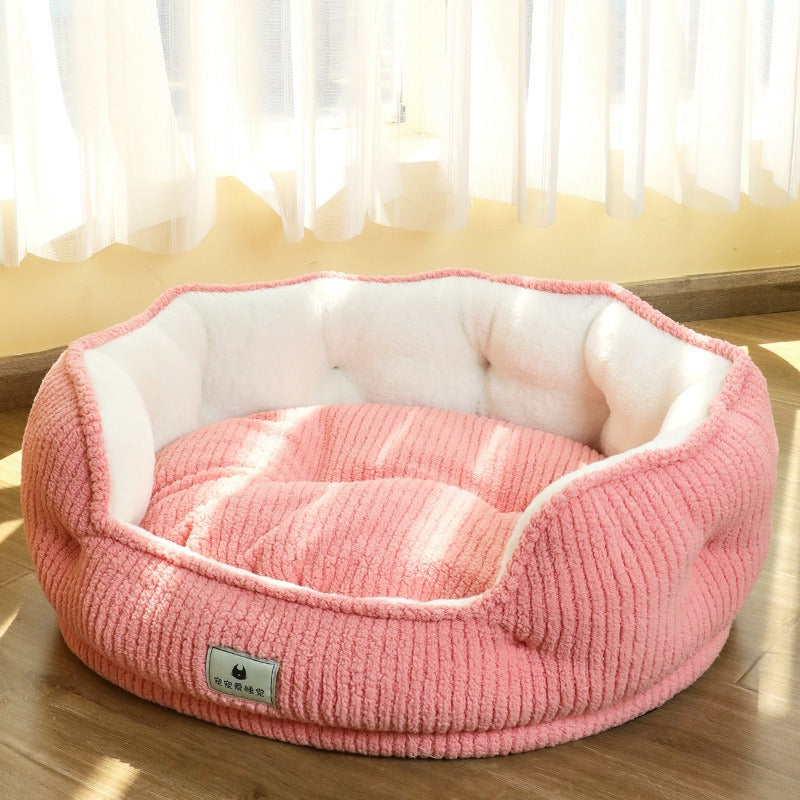 Small Dog Bed With Plush Warmth, Support & Cozy Nest
