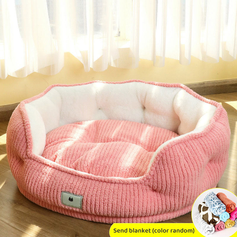 Small Dog Bed With Plush Warmth, Support & Cozy Nest