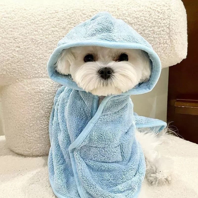 Dog Bathrobe: Cozy, Absorbent Drying After Bath Time