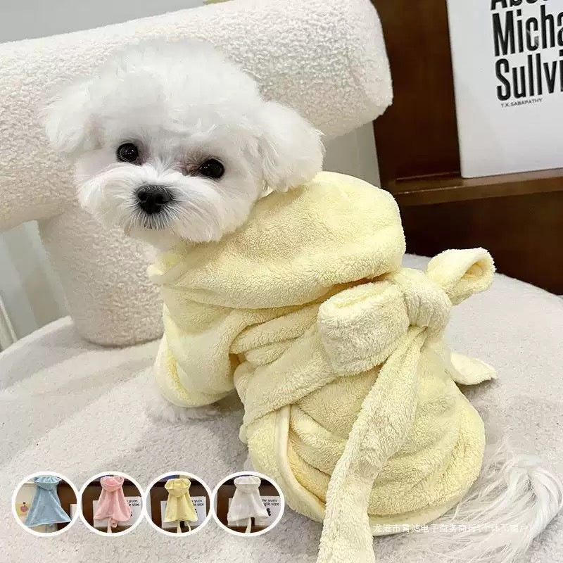 Dog Bathrobe: Cozy, Absorbent Drying After Bath Time