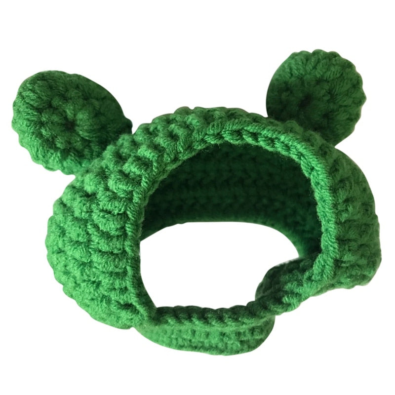 Frog Pet Costume Cap for Cute Photos and Party Fun