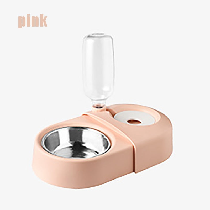 Pet Feeder Bowl & Stable Automatic Water Station