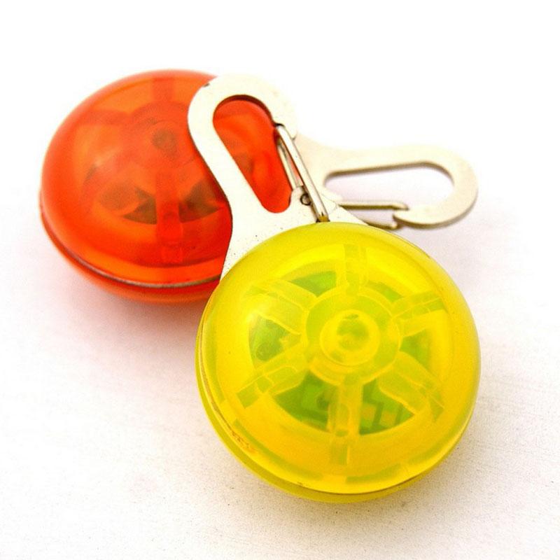 LED Dog Collar Light Clip-On Glow Pendant for Night Walks