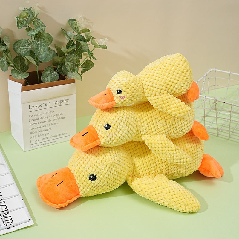 Plush Duck Dog Toy for Squeaky Chew, Play & Cuddles