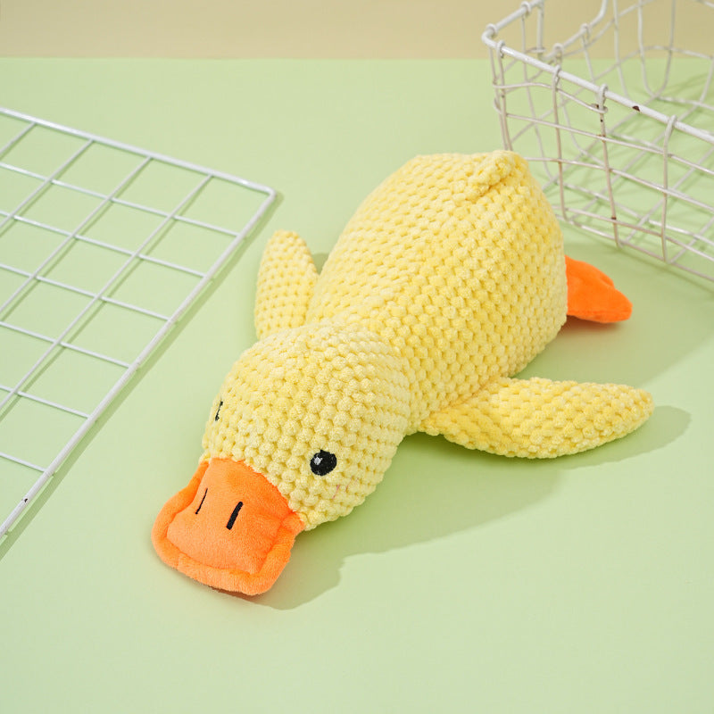 Plush Duck Dog Toy for Squeaky Chew, Play & Cuddles