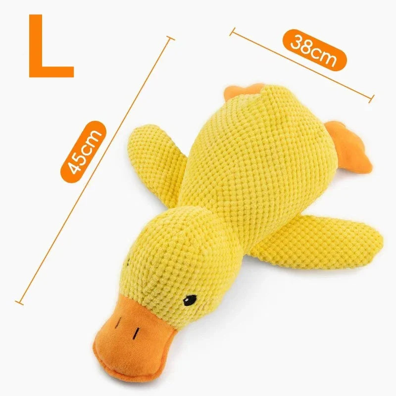 Plush Duck Dog Toy for Squeaky Chew, Play & Cuddles