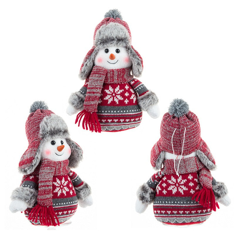 Snowman Christmas Doll Decor for Cozy Holiday Displays